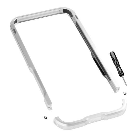 Etui LUPHIE do Nothing Phone 2a / 2a Plus, Armor Bumper, srebrne