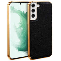 Etui do Samsung Galaxy S22, Cowhide Leather, czarne