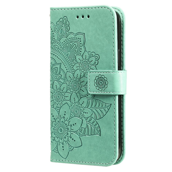 Etui z klapką do Samsung Galaxy A54 5G, Mandala, zielone