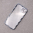 Etui do iPhone 13, Magnetic Dual Glass, niebieskie
