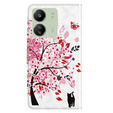 Etui z klapką do Xiaomi Redmi 13C / Poco C65, Wallet, Cat & Tree