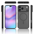 Etui Matt Case do iPhone 17 Pro Max, do MagSafe, półprzezroczyste czarne