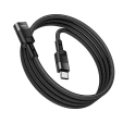 Adapter HOCO U107 OTG USB-C do USB-C 3A – 1,2 m, czarny