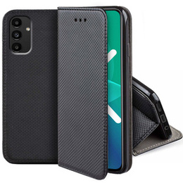 Etui do Samsung Galaxy M34 5G, Smart Magnet, Czarne + Szkło 9H