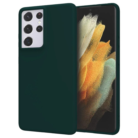 Etui ERBORD Silicon Lite do Samsung Galaxy S21 Ultra, Bottle Green