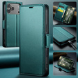 ERBORD Glossy Litchi – etui portfelowe z klapką do iPhone 17 Pro Max