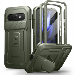 Etui Dexnor Kickstand do Google Pixel 9a – pancerne, z podstawką, zielone