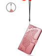 Etui z klapką do Motorola Edge 50 Neo / Motorola ThinkPhone 25, Butterfly, różowe rose gold