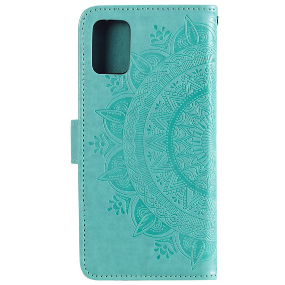 Etui z klapką do Oppo Reno6 5G, Mandala, zielone
