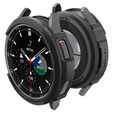Zestaw Etui Spigen do Samsung Galaxy Watch 6 Classic 47mm, Liquid Air, Czarne + Szkło 2x Hartowane