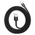 Baseus Cafule – kabel USB-A do Lightning 0,5 m 2,4A - szaro-czarny