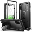 Etui pancerne do iPhone XS Max, Dexnor Full Body, czarne
