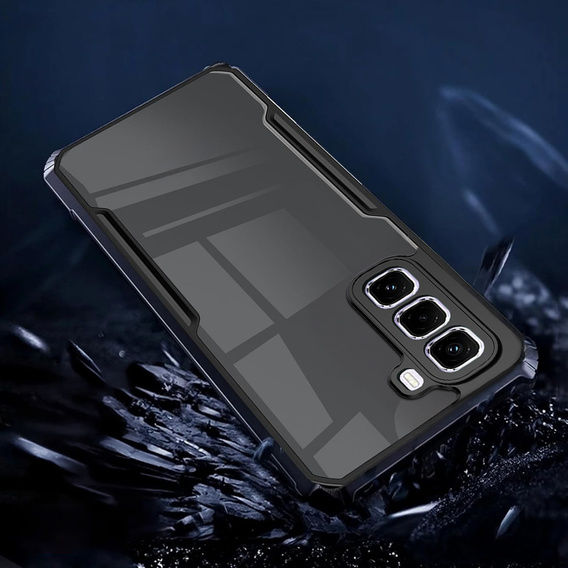 Etui do Infinix Hot 50 4G, AntiDrop Hybrid, czarne