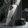 Etui do iPhone 17, z osłoną aparatu, przezroczyste z czarnymi bokami