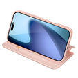 Etui Dux Ducis do iPhone 17 Air, Skin Pro, z klapką, z miejscem na kartę,  różowe
