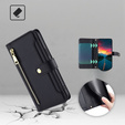 Etui z klapką do Realme 14 Pro 5G, Wallet Zipper Pocket, czarne