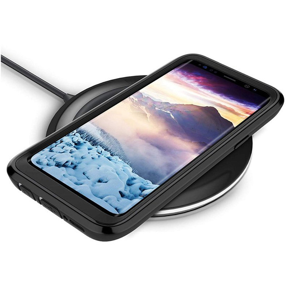 Etui do Samsung Galaxy S9, Shockproof, z folią, czarne