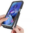 Etui do Motorola Moto G54 5G, Shockproof, z folią, czarne
