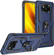 Etui pancerne do Xiaomi Poco X3 NFC, Nox Case Ring, niebieskie
