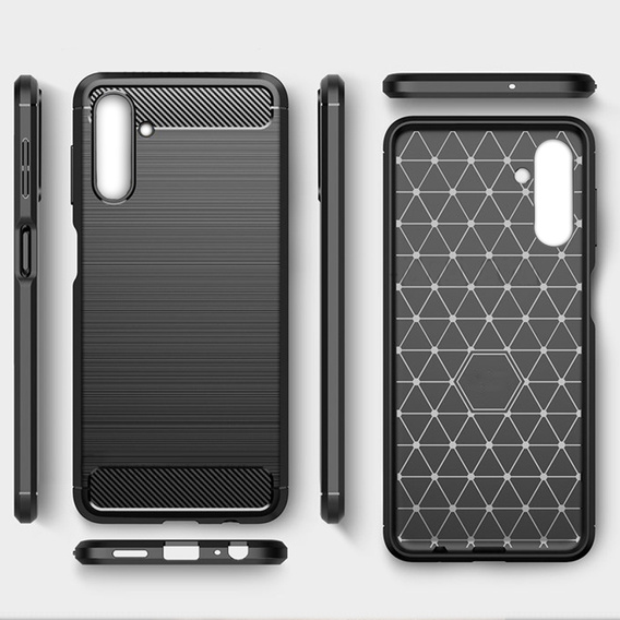 Etui do Samsung Galaxy A04S / A13 5G, Karbon, czarne