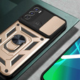 Etui pancerne do Motorola Moto G60, CamShield Slide, złote
