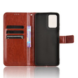 Etui z klapką do Motorola Moto G24 / G24 Power / G04, Crazy Horse Wallet, brązowe
