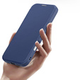 Etui Dux Ducis do iPhone 17, Skin X Pro,  z klapką, do MagSafe, granatowe