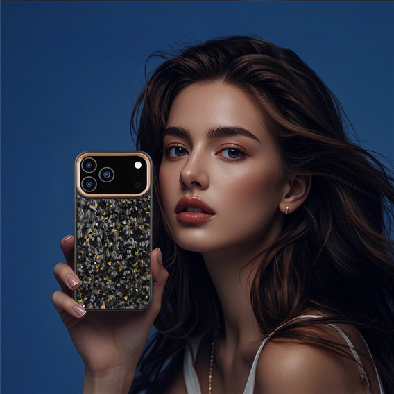 Etui magnetyczne z włókna aramidowego z metalową ramką aparatu do iPhone 17 Pro Max