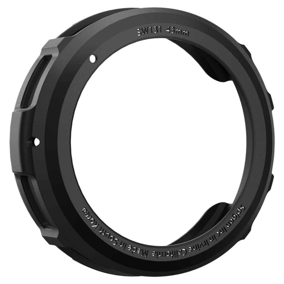 Zestaw Etui Spigen do Samsung Galaxy Watch 6 Classic 47mm, Liquid Air, Czarne + Szkło 2x Hartowane