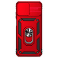 Etui pancerne do Motorola Moto G32, CamShield Slide, czerwone