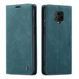 Etui CASEME do Xiaomi do Redmi Note 9s / 9 Pro, Leather Wallet Case, niebieskie