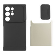 Pancerne etui do MagSafe na Samsung Galaxy S24 Ultra, ERBORD MagProtect Cam Slider, złote