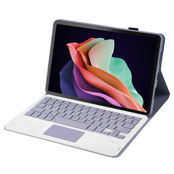 Etui z klawiaturą do Lenovo Tab P11 Gen 2 TB350FU TB350XU 11.5", TouchPad, fioletowe