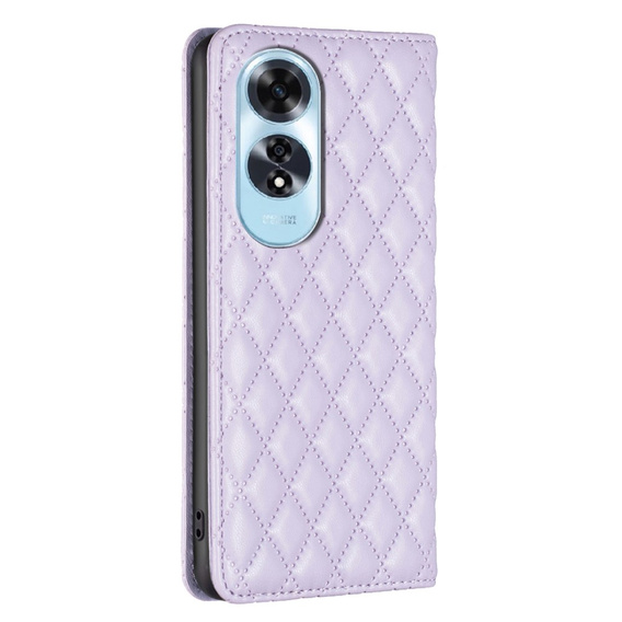 Etui z klapką do Oppo A60, Wallet, BINFEN COLOR, fioletowe