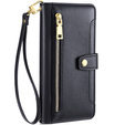 Etui z klapką do Samsung Galaxy A54 5G, Wallet Zipper Pocket, czarne
