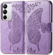 Etui z klapką Butterfly do Realme C71 – eleganckie i funkcjonalne, fioletowe