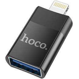 Adapter HOCO UA17 OTG USB-A do Lightning – czarny