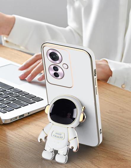 Etui do Oppo Reno 11F 5G, Astronaut, białe
