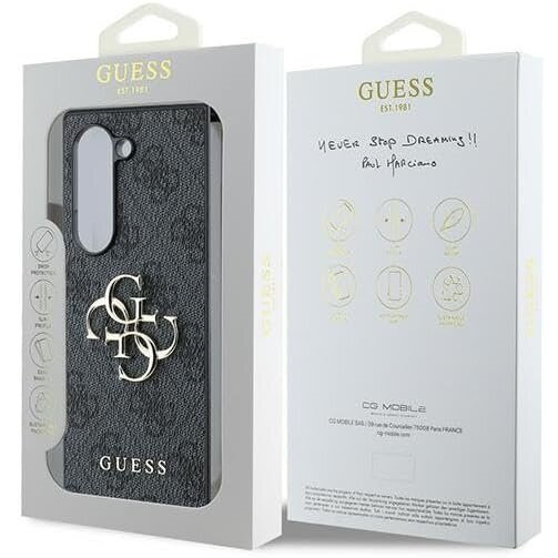 Etui GUESS do Samsung Galaxy Z Fold6, 4G Big Metal Logo, czarne
