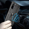 Etui pancerne do Xiaomi Redmi Note 10/10S, Nox Case Ring, czarne