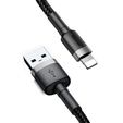 Baseus Cafule kabel USB-A do Lightning 3 m 1,5A - szaro-czarny