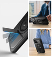 Etui pancerne do iPhone 12 / iPhone 12 Pro, Dexnor CamProtect MagSafe, czarne (Dwie ramki)