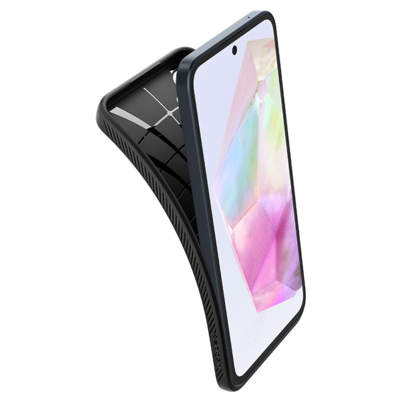 Etui Spigen do Samsung Galaxy A35 5G, Liquid Air, czarne + Szkło