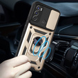 Etui pancerne do Motorola Moto G60, CamShield Slide, złote
