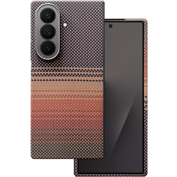 Etui do Samsung Galaxy Z Fold6 5G - magnetyczne Aramid Fiber, pomarańczowe