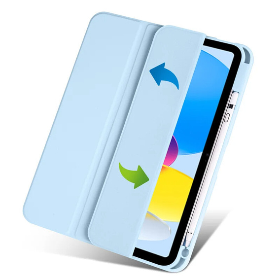 Etui do iPad 11" 2025 A16 (11 gen.) / iPad 10.9" 2022 (10 gen.), Smartcase Hybrid, z miejscem na rysik, niebieskie