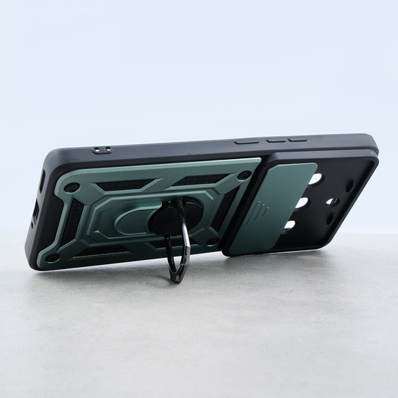 Etui pancerne do Realme 11 Pro 5G / 11 Pro+ 5G, CamShield Slide, zielone