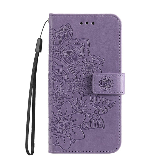 Etui z klapką do Samsung Galaxy A13 4G, Mandala, fioletowe