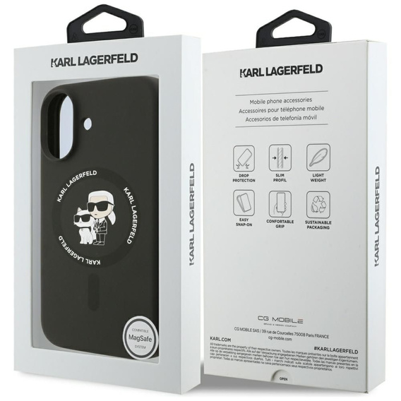 Etui Karl Lagerfeld Silicone Body Ring MagSafe do Apple iPhone 17