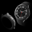 Zestaw Etui Spigen do Samsung Galaxy Watch 6 Classic 47mm, Liquid Air, Czarne + Szkło 2x Hartowane